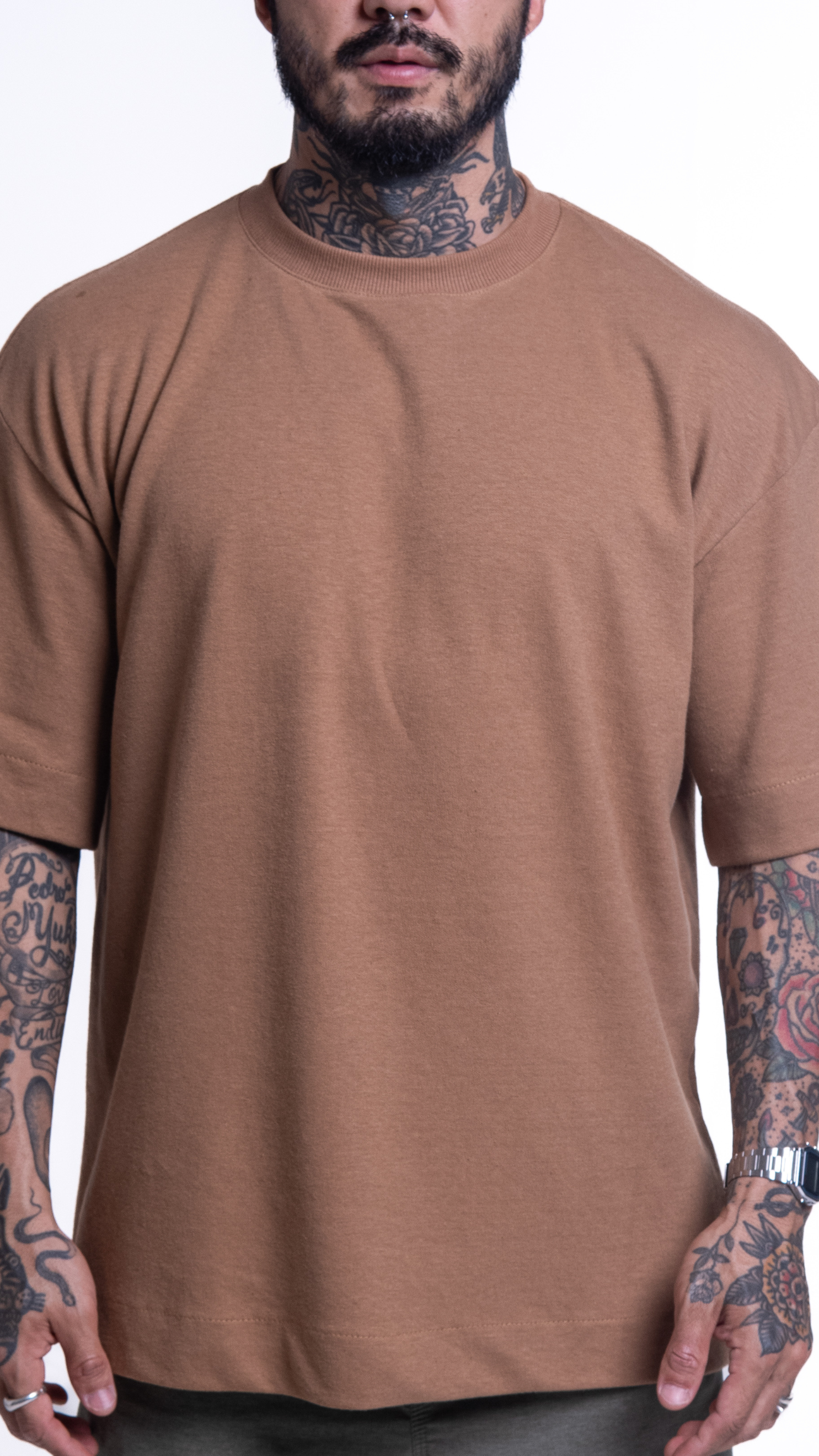 Camiseta Oversized caramel