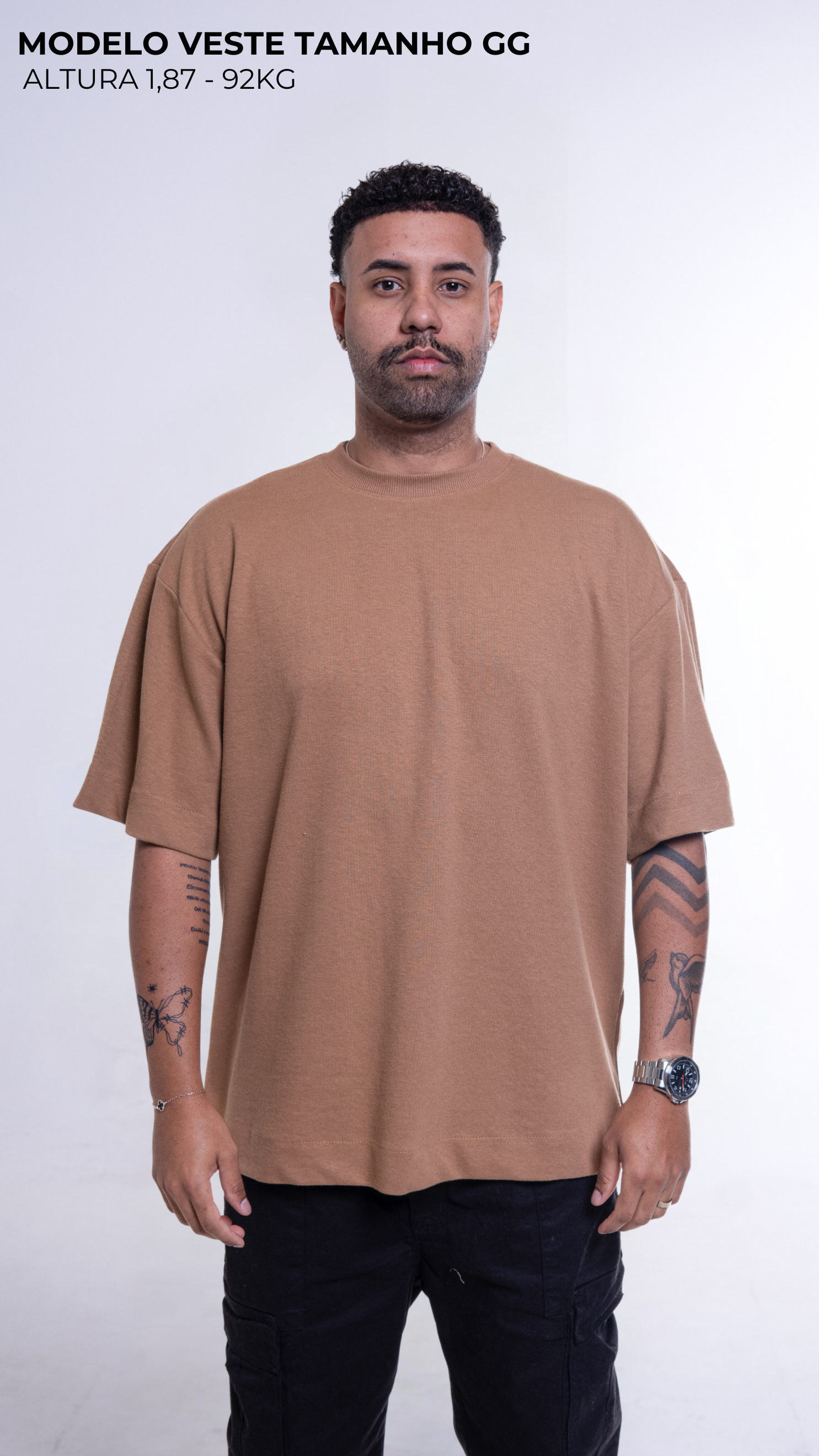 Camiseta Oversized caramel