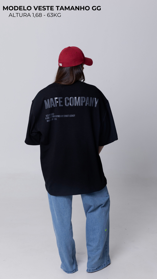 CAMISETA OVERSIZED MOLETOM PRETA STREET LEGACY