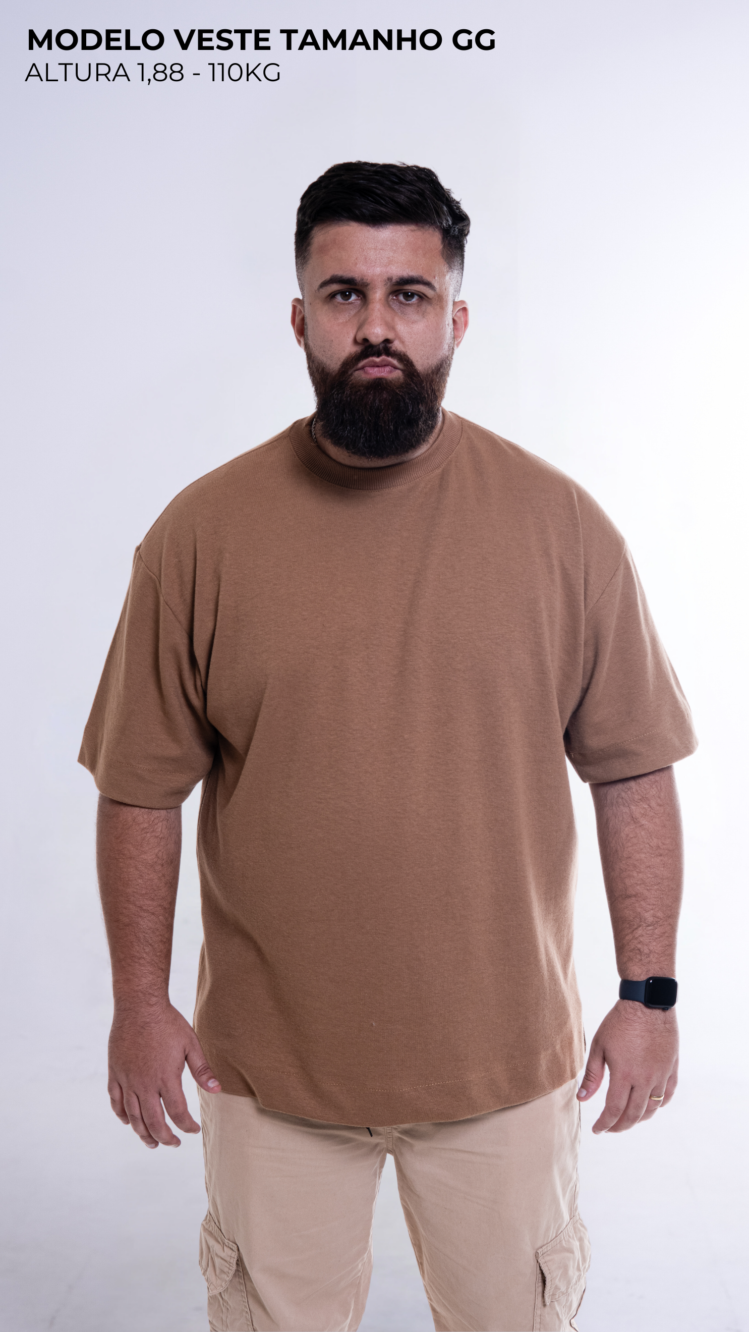 Camiseta Oversized caramel