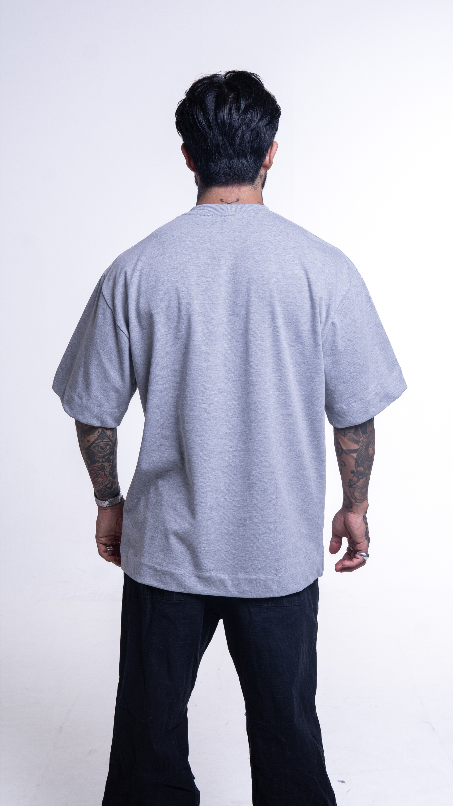 Camiseta Oversized cinza elefante