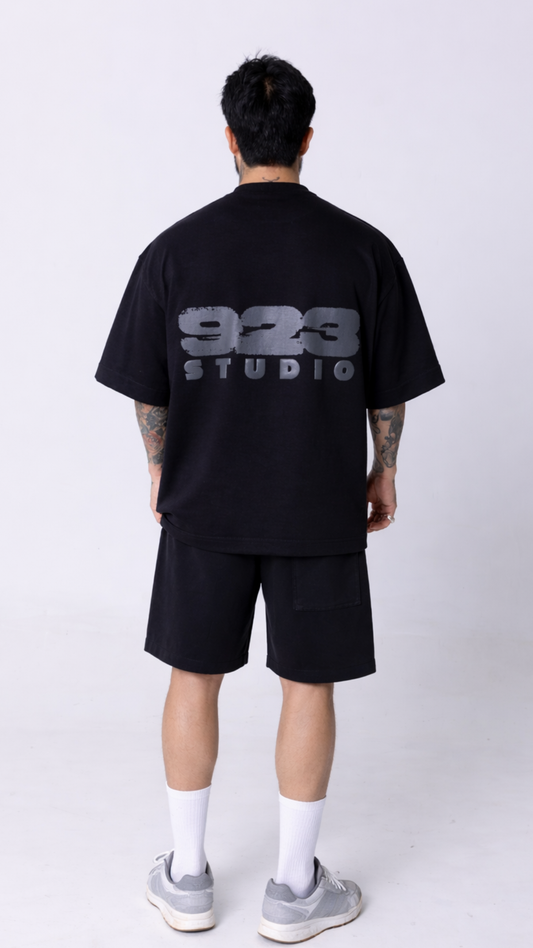 CONJUNTO OVERSIZED PRETO 923 CINZA