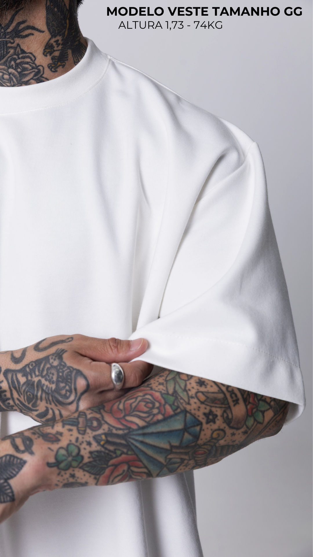 CAMISETA OVERSIZED OFF WHITE