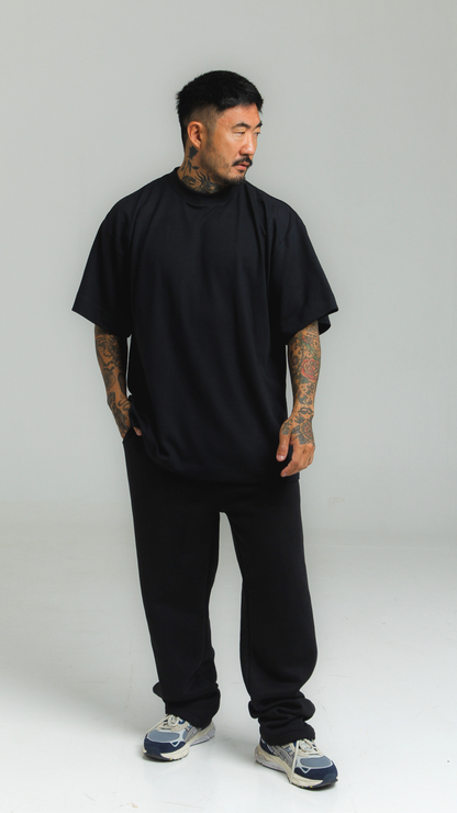 CONJUNTO CALÇA E CAMISETA OVERSIZED PRETO
