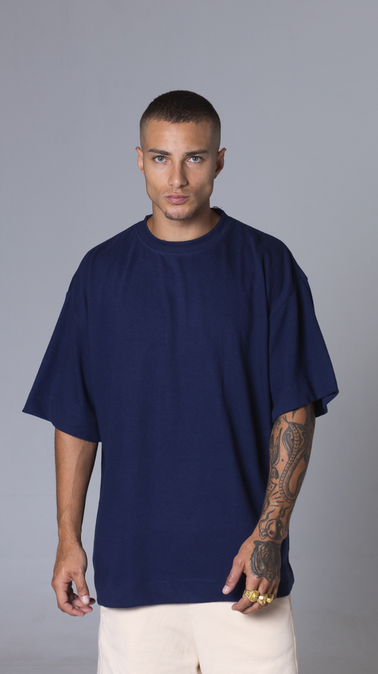 CAMISETA OVERSIZED AZUL MARINHO