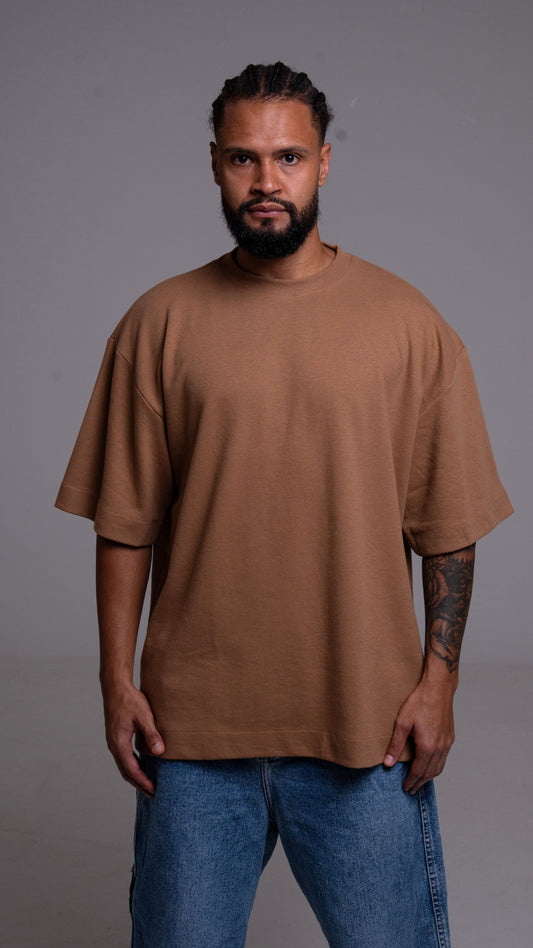 CAMISETA OVERSIZED CARAMEL