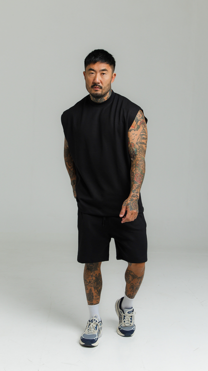 CONJUNTO REGATA MACHÃO PRETO LISO