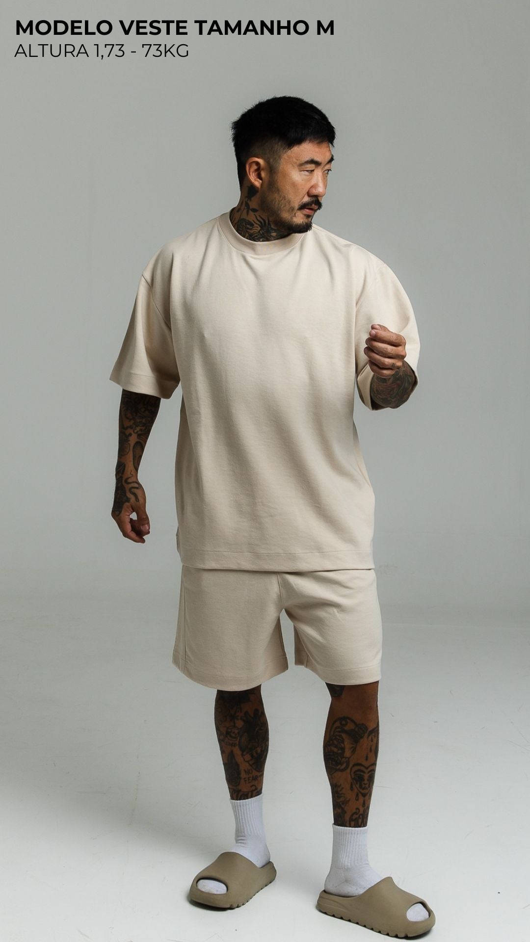 CAMISETA OVERSIZED CREAM