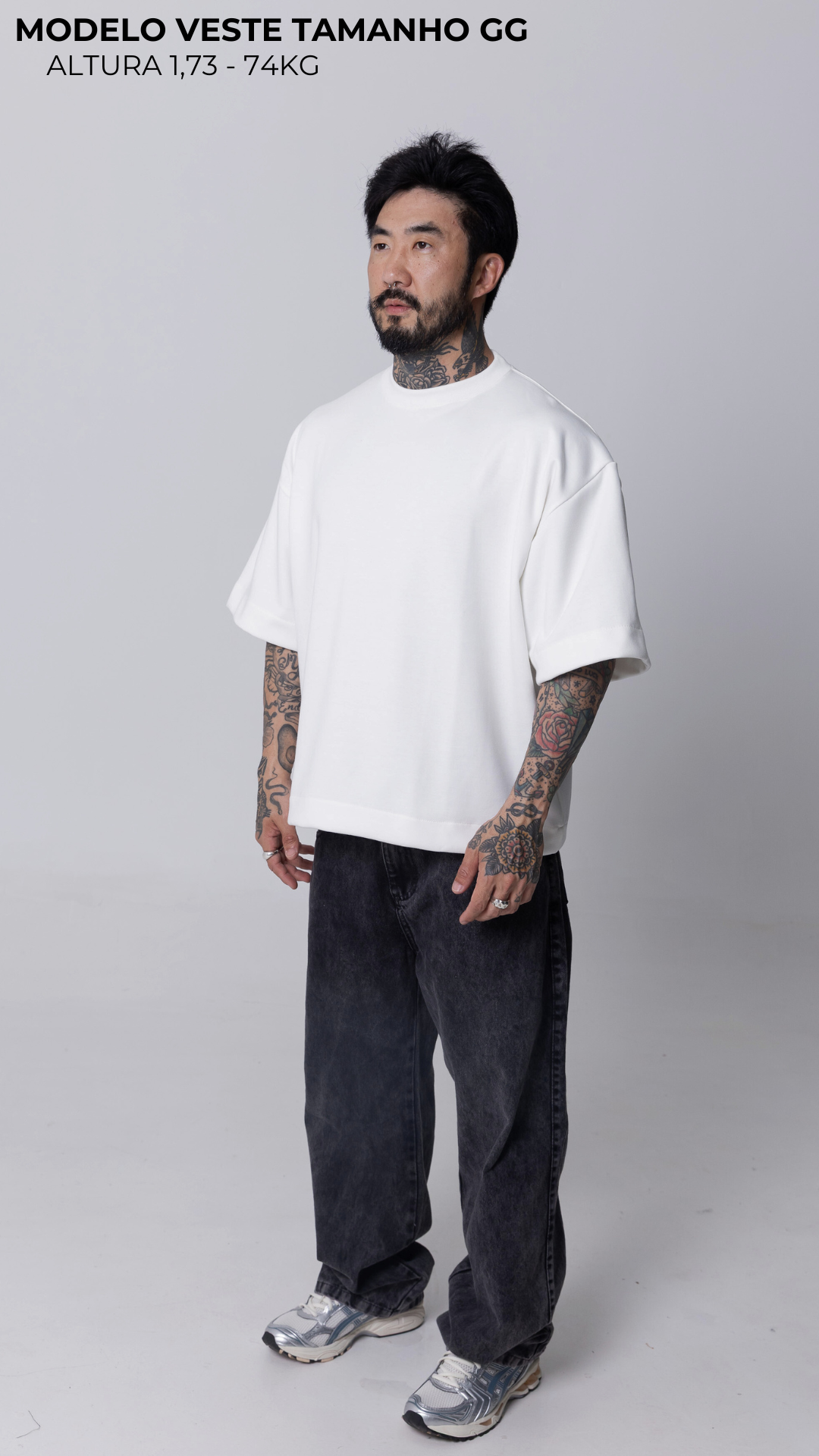 CAMISETA BOXY OVERSIZED OFF WHITE