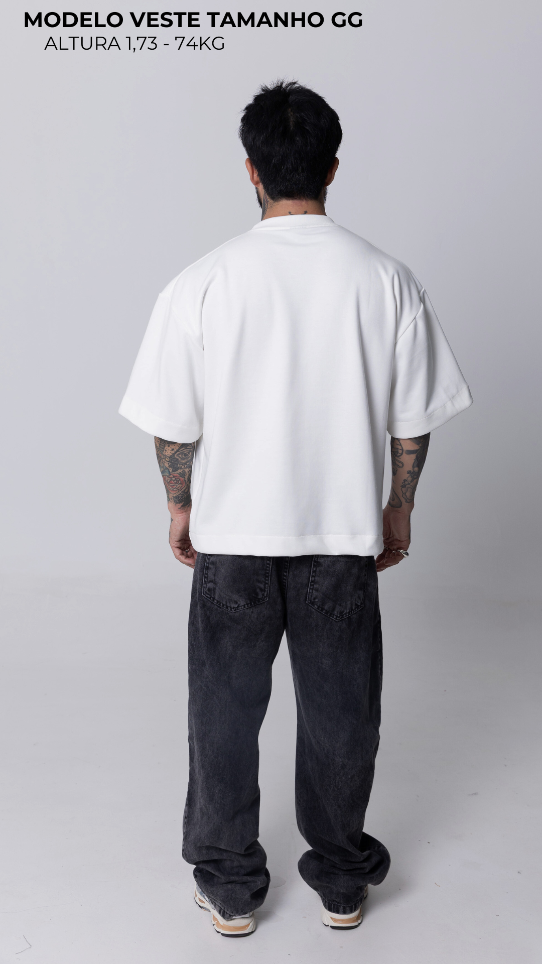 CAMISETA BOXY OVERSIZED OFF WHITE
