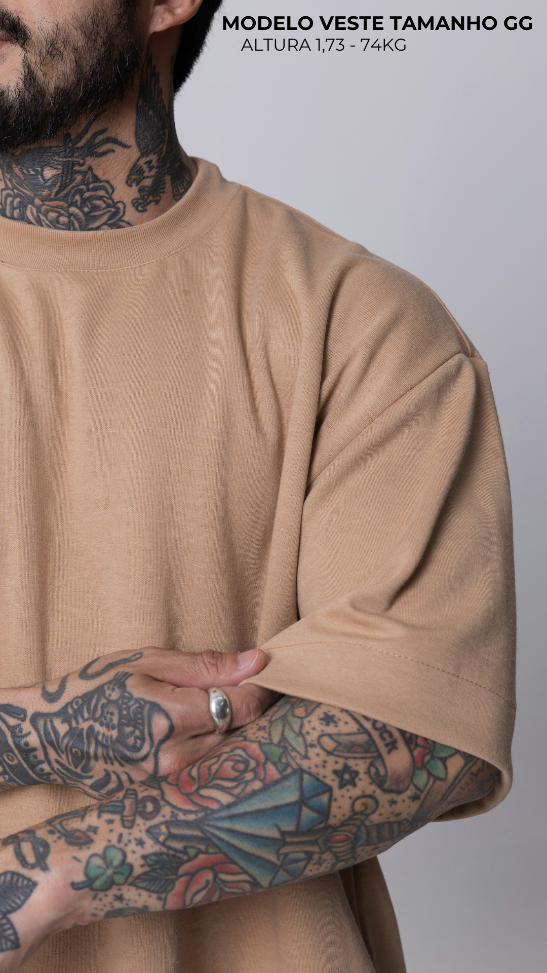 CAMISETA BOXY OVERSIZED MOCHA