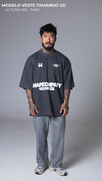 CAMISETA OVERSIZED SPORTCORE CINZA ASFALTO