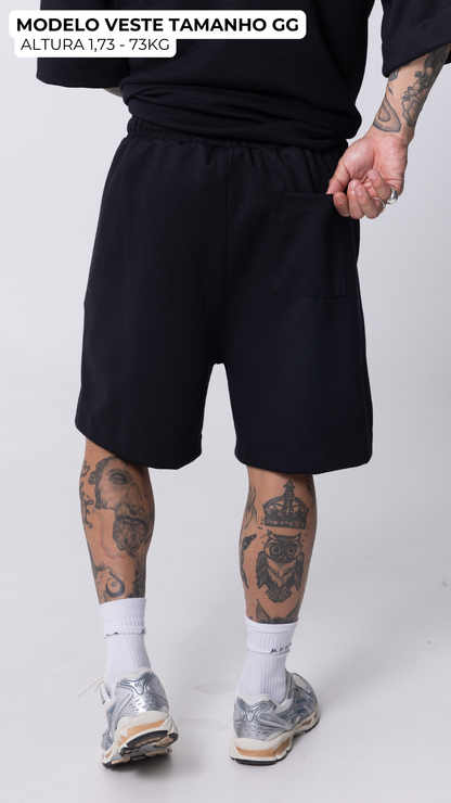 CONJUNTO OVERSIZED PRETO LISO