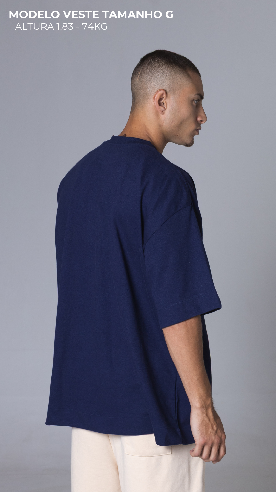 CAMISETA OVERSIZED AZUL MARINHO