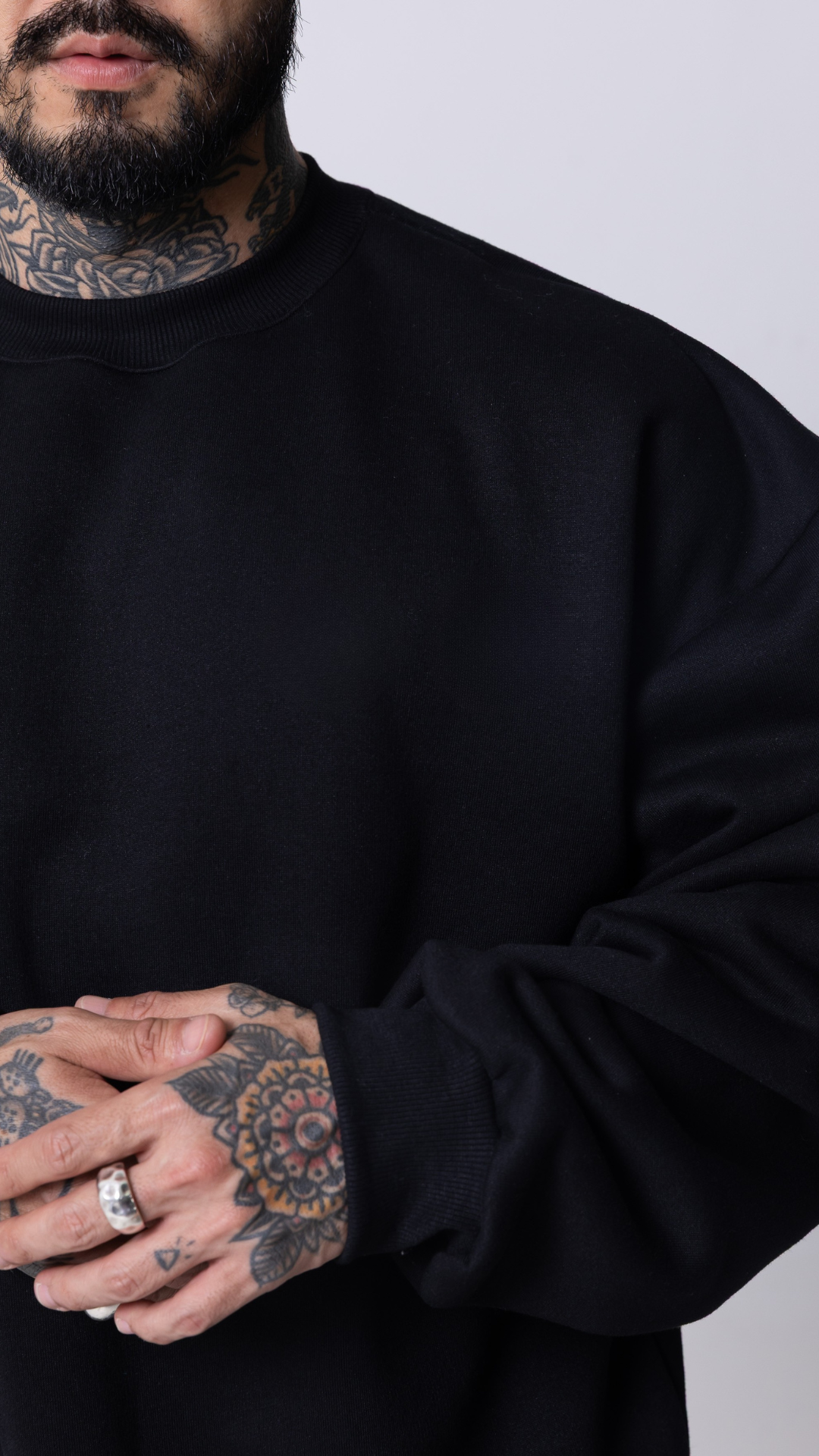CONJUNTO PRETO BLUSA DE MOLETOM