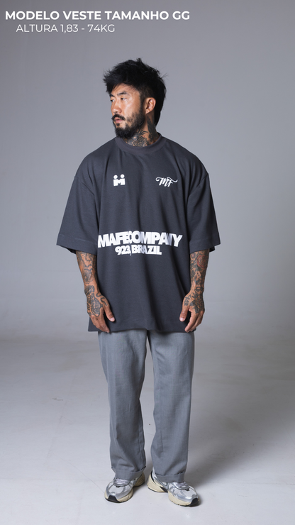CAMISETA OVERSIZED SPORTCORE CINZA ASFALTO