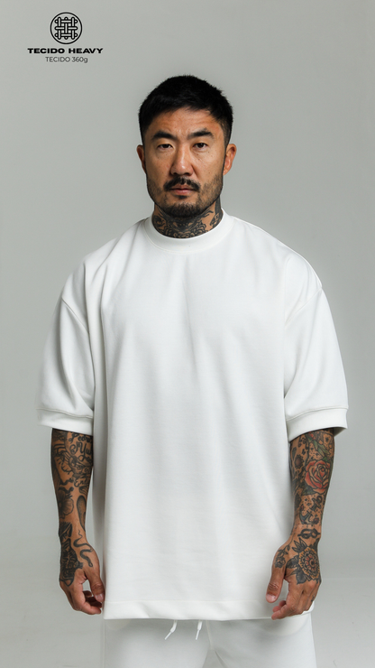 CAMISETA REGULAR FIT HEAVY OFF WHITE