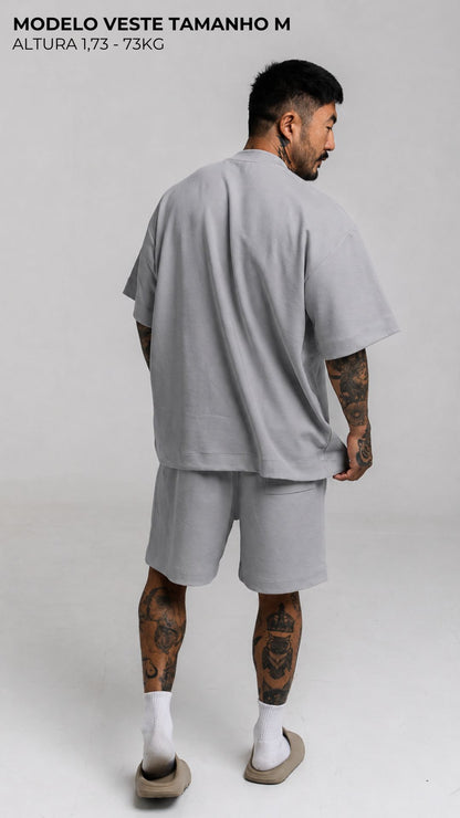 CAMISETA OVERSIZED CINZA GELATO