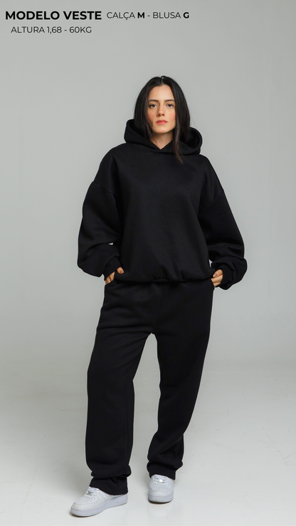 CALÇA DE MOLETOM PRETA