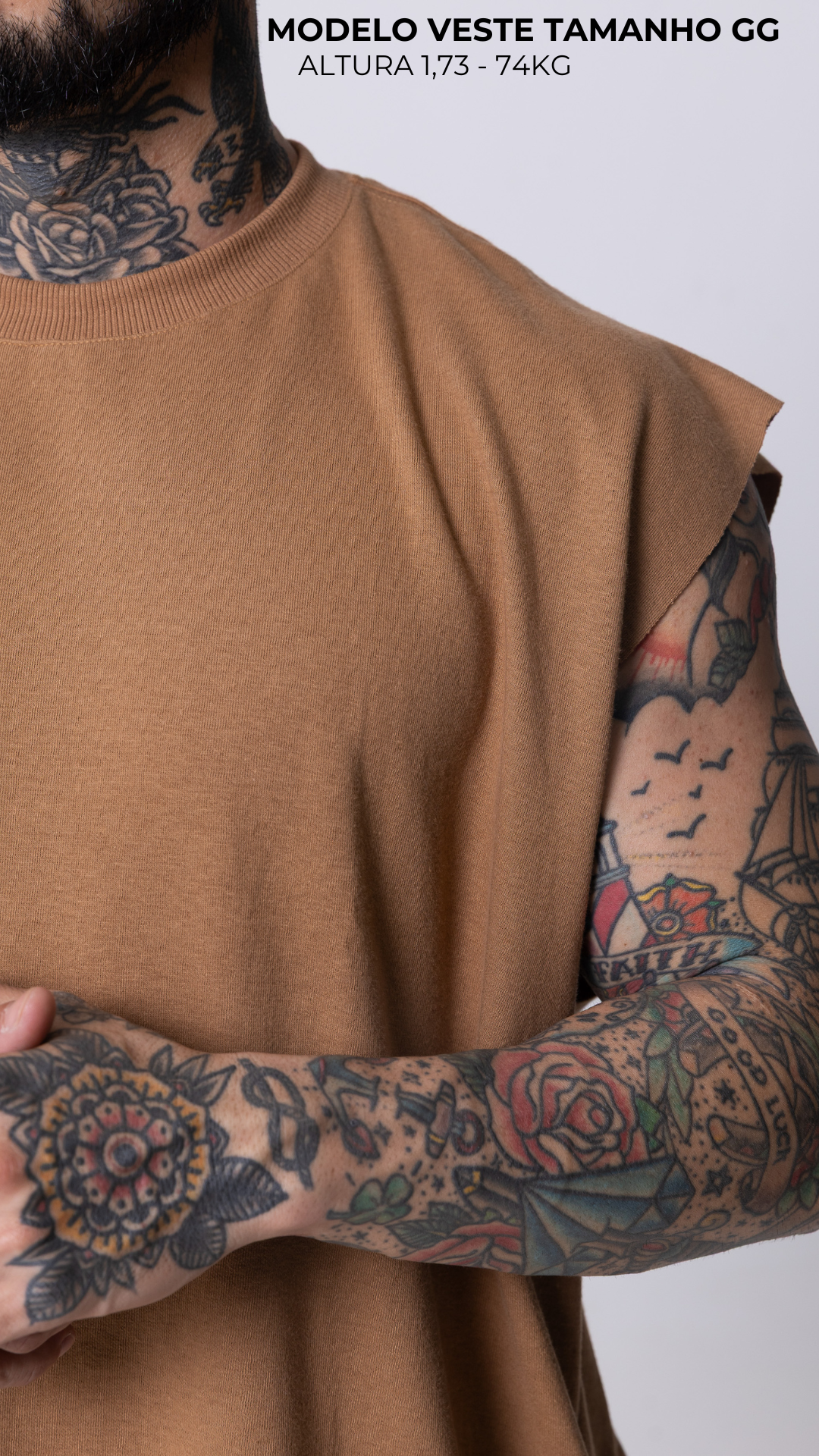 REGATA MACHÃO CARAMEL