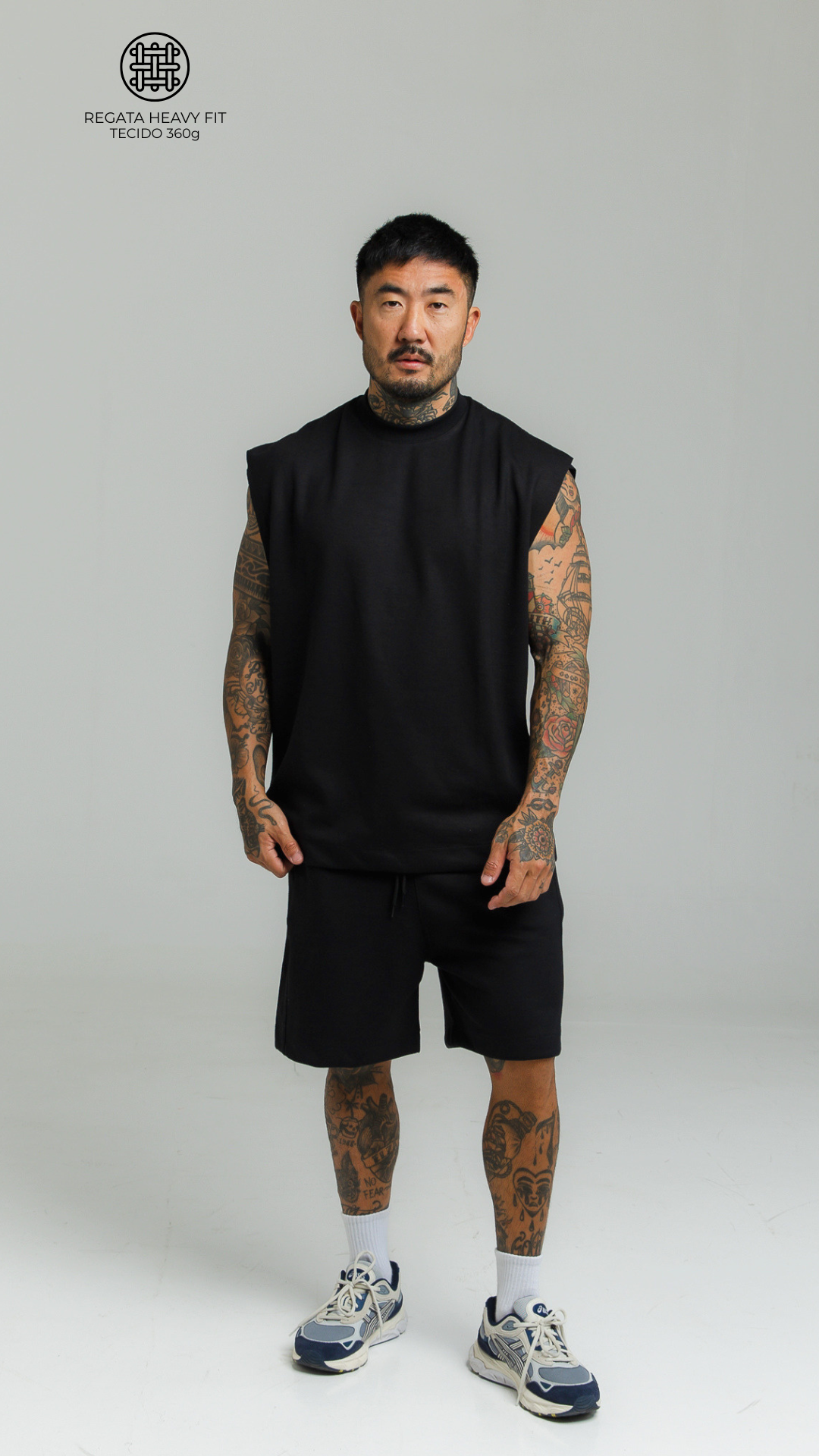 CONJUNTO REGATA MACHÃO PRETO LISO