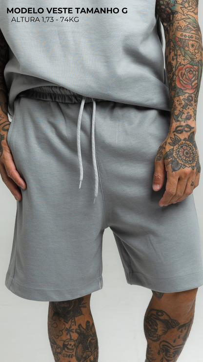 CONJUNTO REGULAR FIT CINZA GELATO