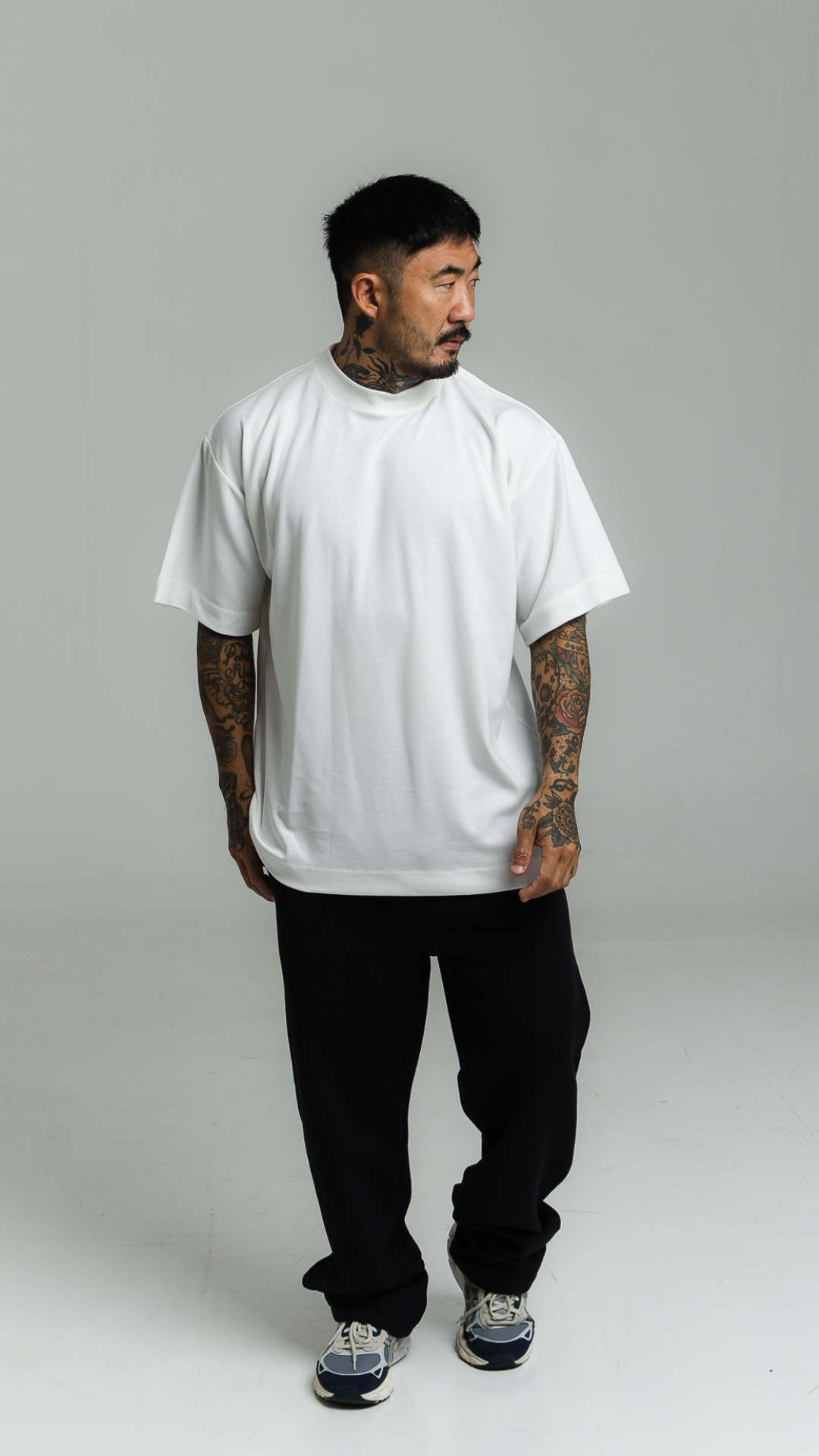 CONJUNTO CALÇA PRETA E CAMISETA OVERSIZED OFF WHITE