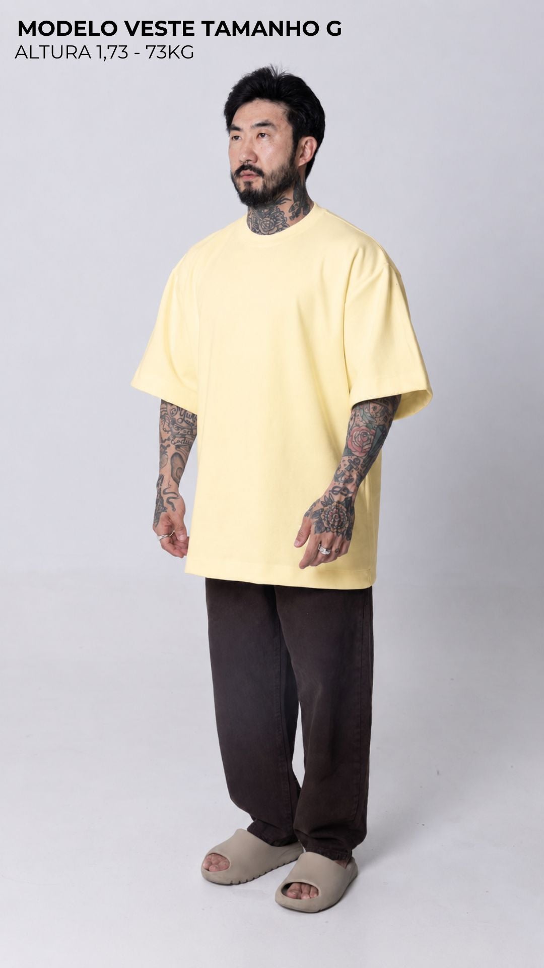 CAMISETA OVERSIZED AMARELO MANTEIGA