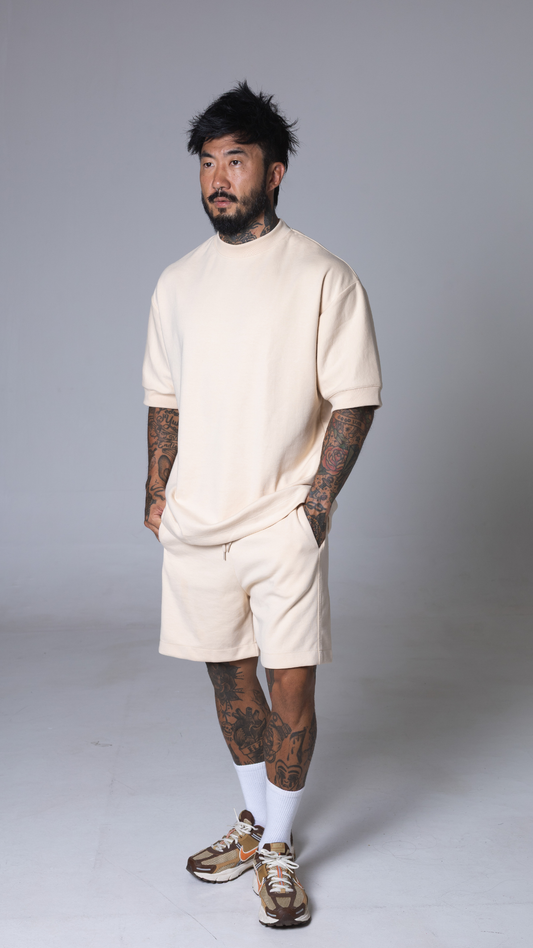 CONJUNTO MOLETOM REGULAR FIT CREAM