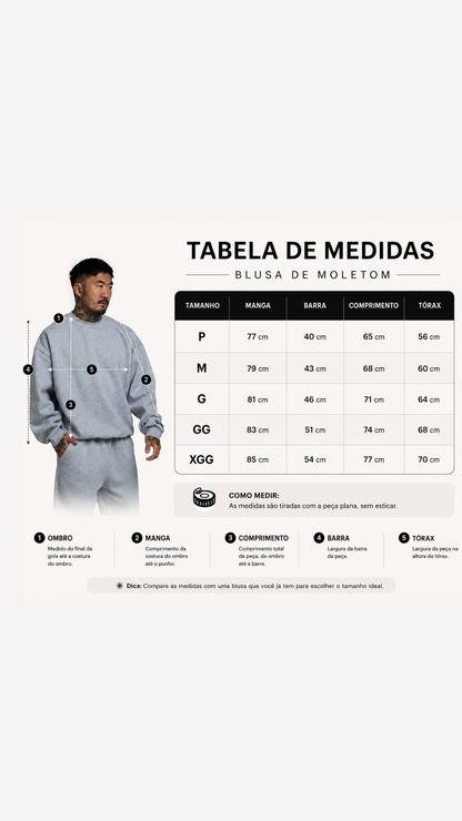 BLUSA DE MOLETOM CINZA MESCLA SEM TOUCA