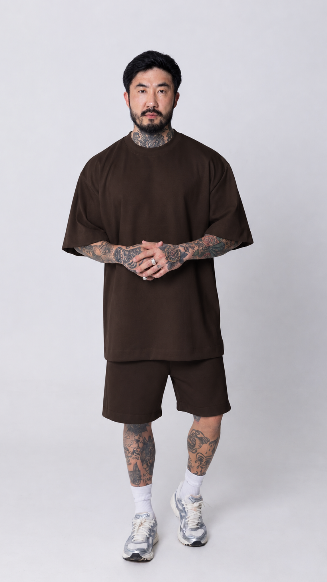 CONJUNTO OVERSIZED PRETO MARROM