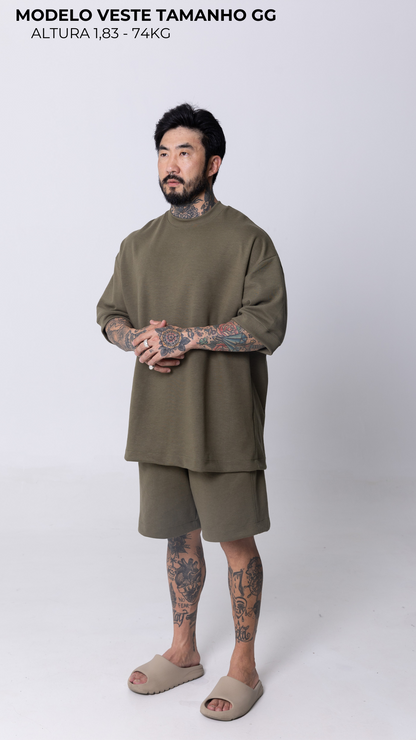 CONJUNTO MOLETOM REGULAR FIT VERDE