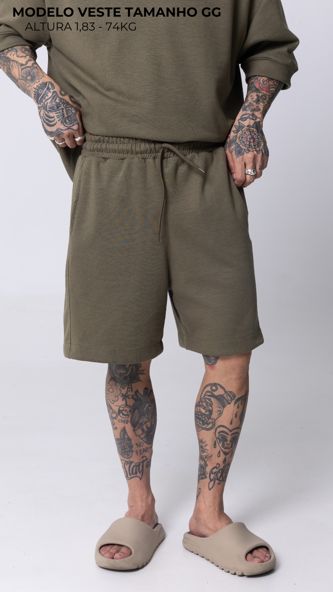 CONJUNTO MOLETOM REGULAR FIT VERDE