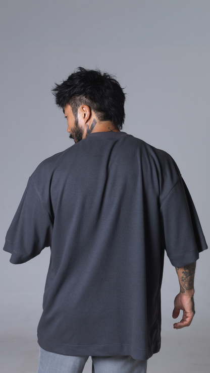 CAMISETA OVERSIZED SPORTCORE CINZA ASFALTO