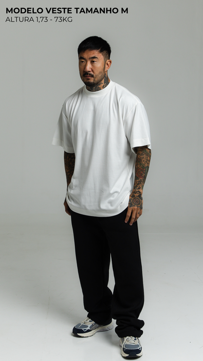 CONJUNTO CALÇA PRETA E CAMISETA OVERSIZED OFF WHITE