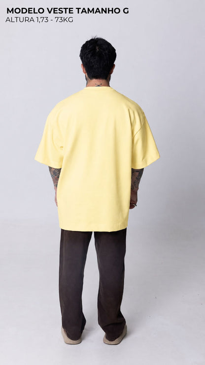 CAMISETA OVERSIZED AMARELO MANTEIGA