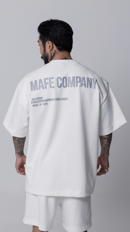 BERMUDA MOLETOM LISA OFF WHITE COM ELASTICO