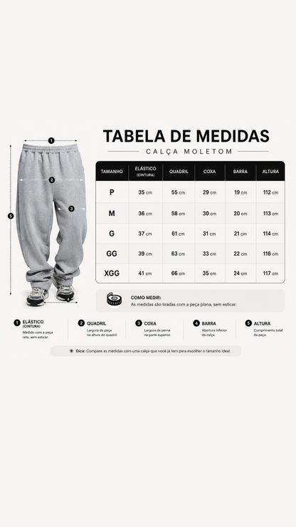 CALÇA DE MOLETOM MARROM