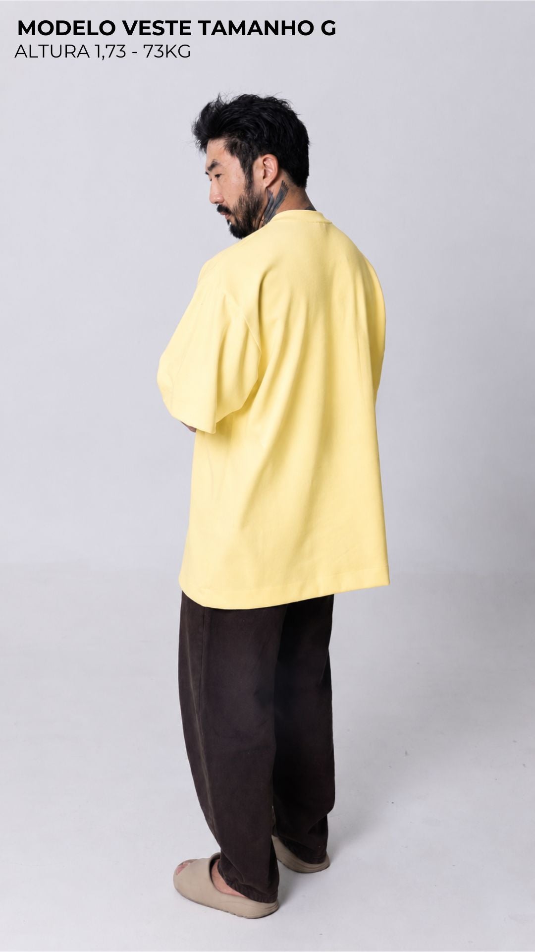 CAMISETA OVERSIZED AMARELO MANTEIGA