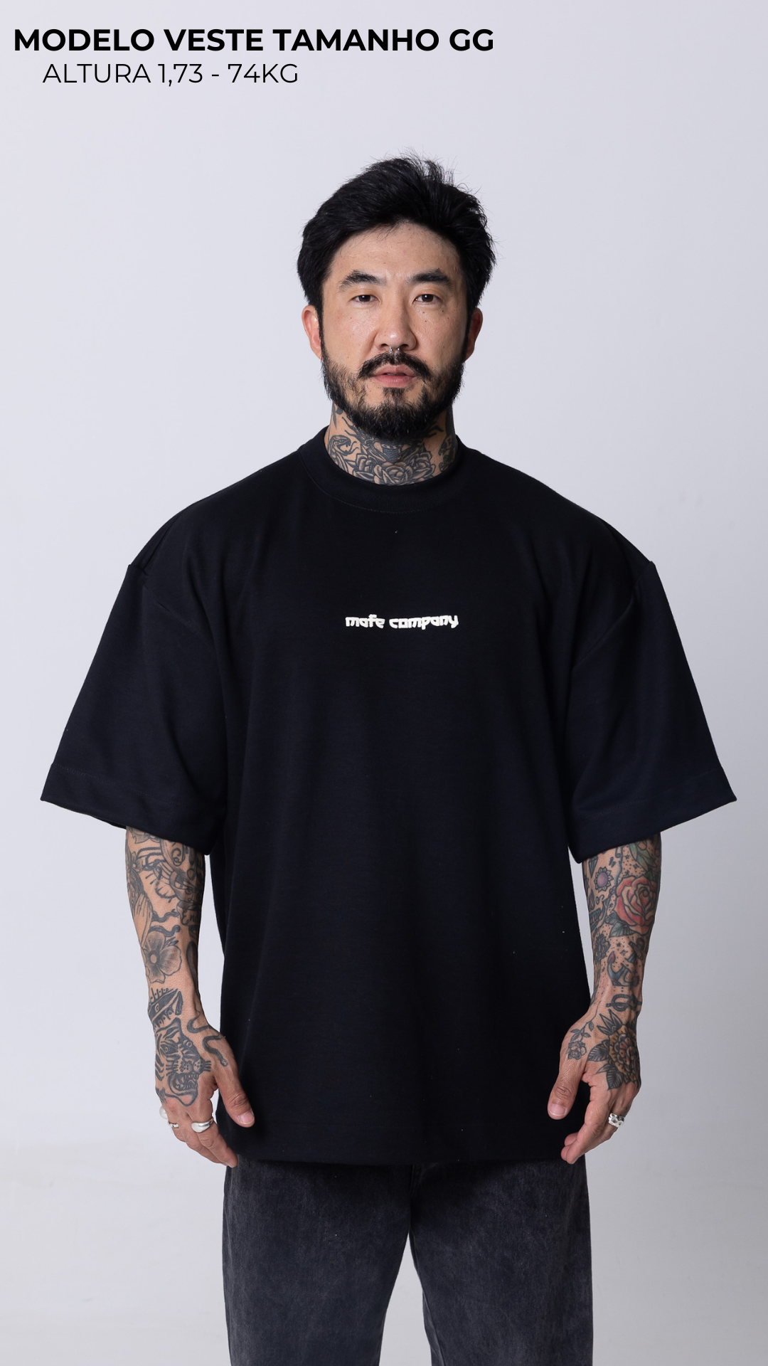 CONJUNTO OVERSIZED HEAVY EDITION — PRETO 923