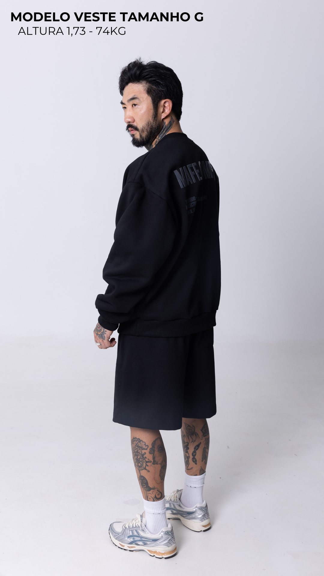 BLUSA DE MOLETOM PRETA STREET LEGACY