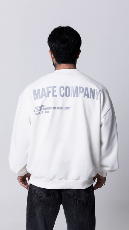 BLUSA DE MOLETOM OFF WHITE STREET LEGACY