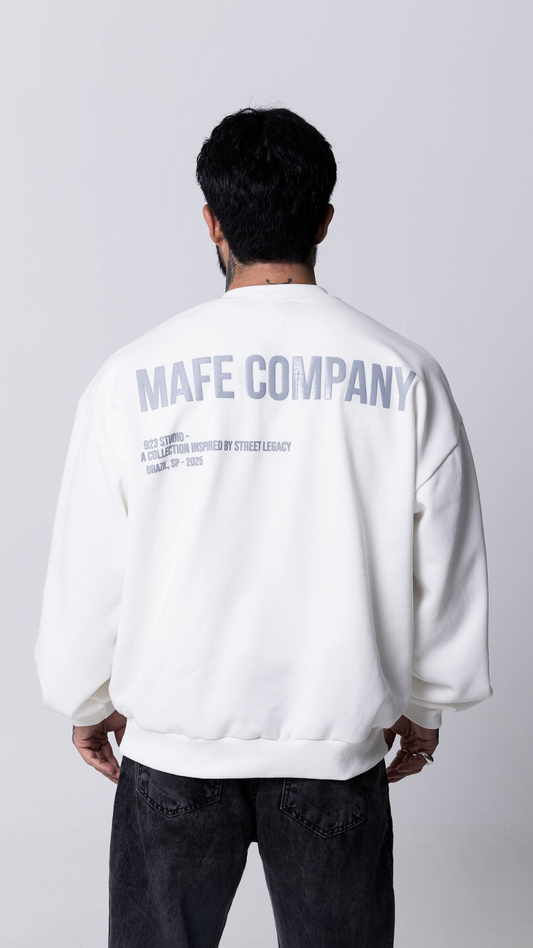 BLUSA DE MOLETOM OFF WHITE STREET LEGACY