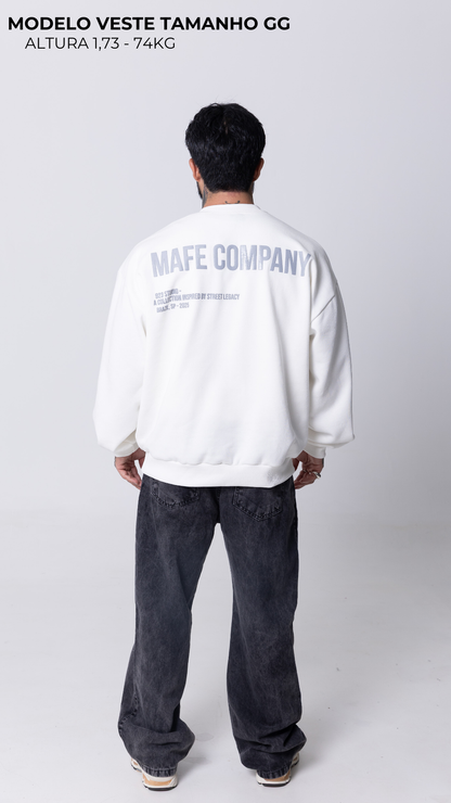 BLUSA DE MOLETOM OFF WHITE STREET LEGACY