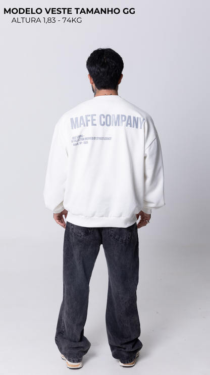 BLUSA DE MOLETOM OFF WHITE STREET LEGACY