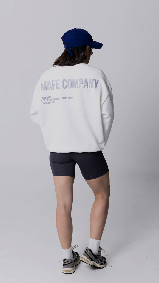 BLUSA DE MOLETOM OFF WHITE STREET LEGACY