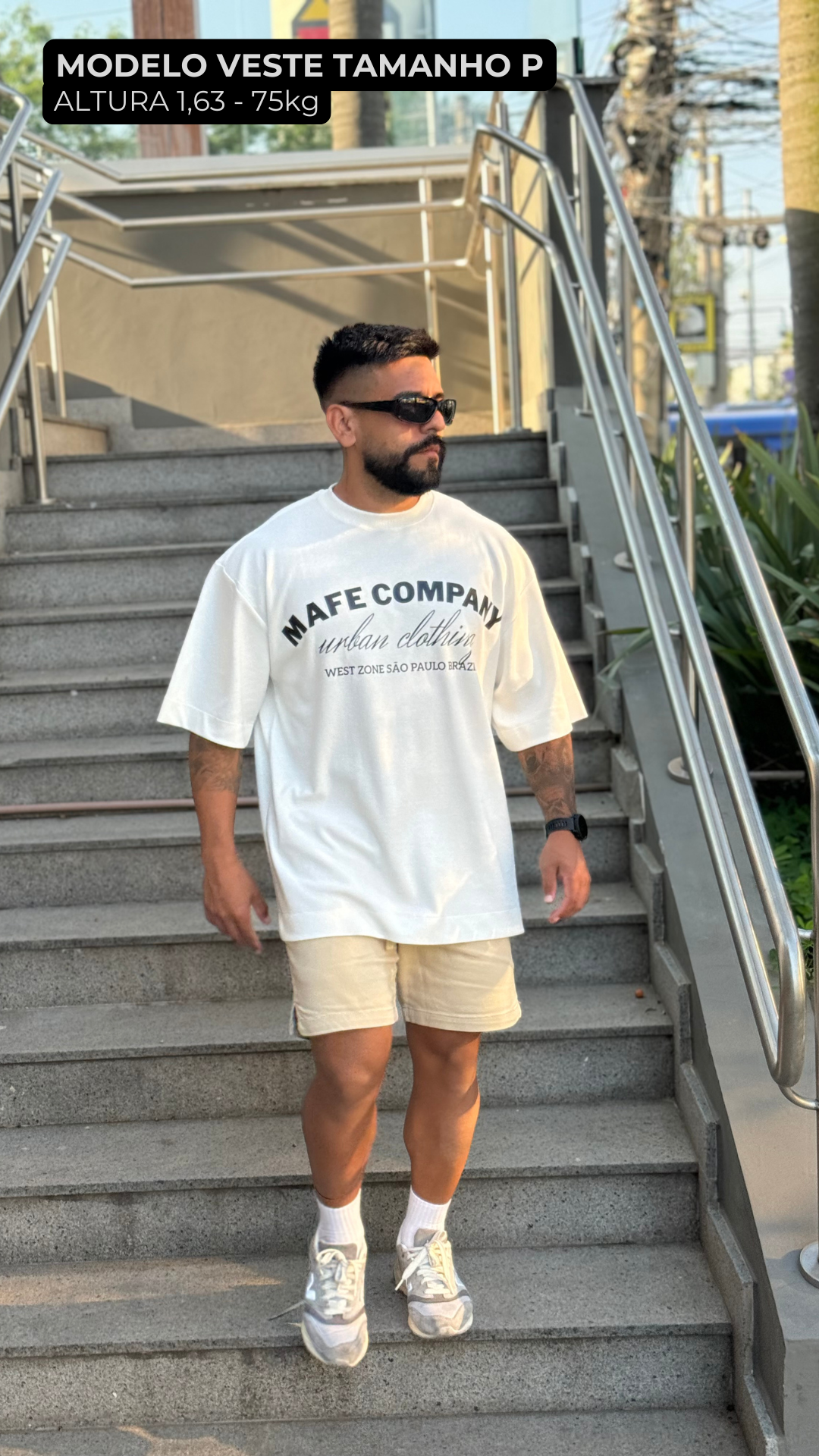 CAMISETA OVERSIZED OFF WHITE URBAN CLOTHING