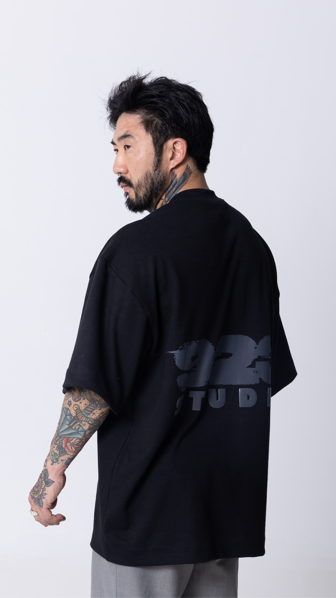 CONJUNTO OVERSIZED HEAVY EDITION — PRETO 923