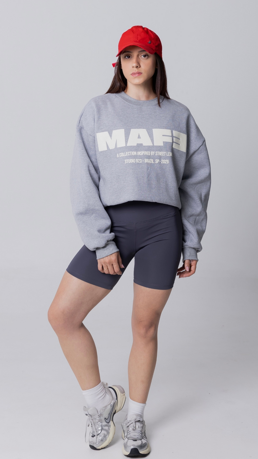 BLUSA DE MOLETOM CINZA MESCLA STREET LEGACY