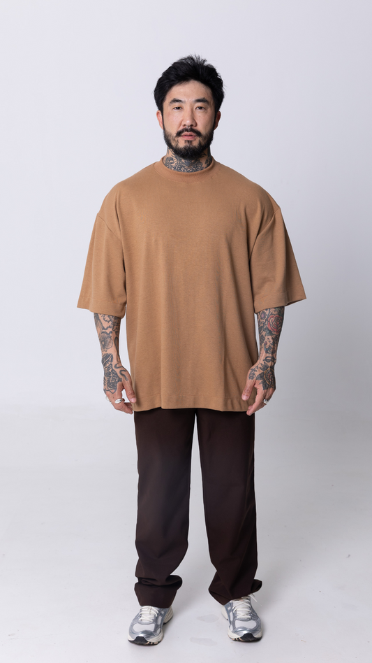 CAMISETA OVERSIZED CARAMEL
